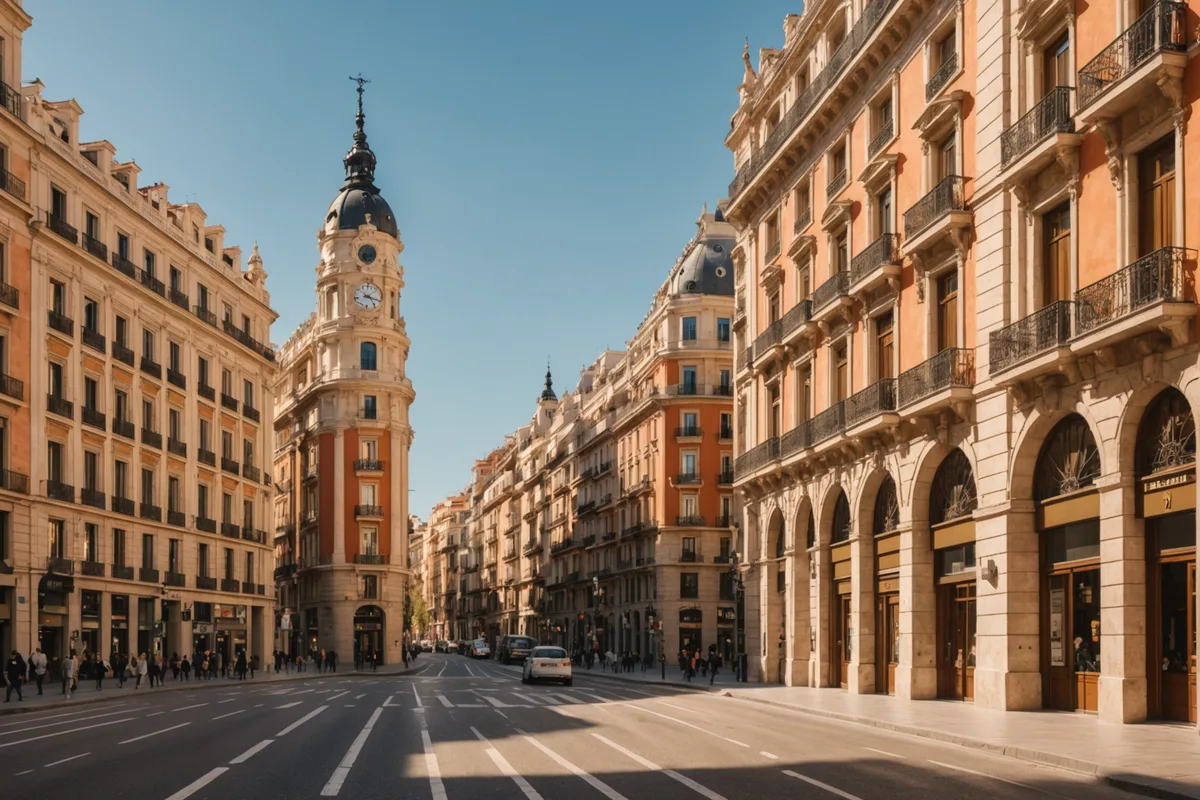 Panoramica de Madrid desde el barrio de los austrias